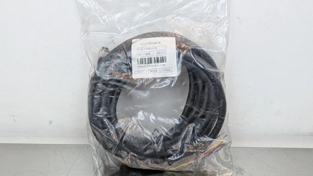 Cognex 185-1196R Power and I/O Breakout Cable CCB-PWRIO-05 Rev A 12-Pin/Wire 5m