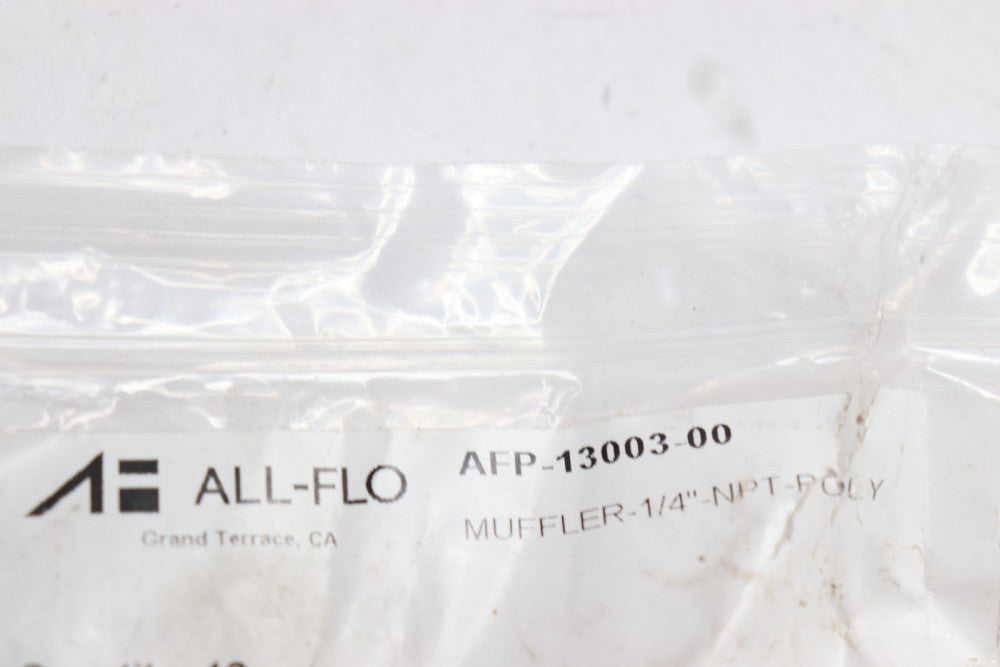(12-Pk) All-Flo Muffler 1/4"NPT - Poly AFP-13003-00