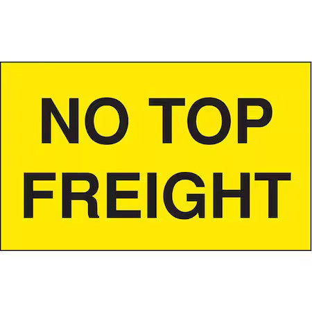 Tapecase 16U899 Shipping Labels, Black/Yellow, Pk500