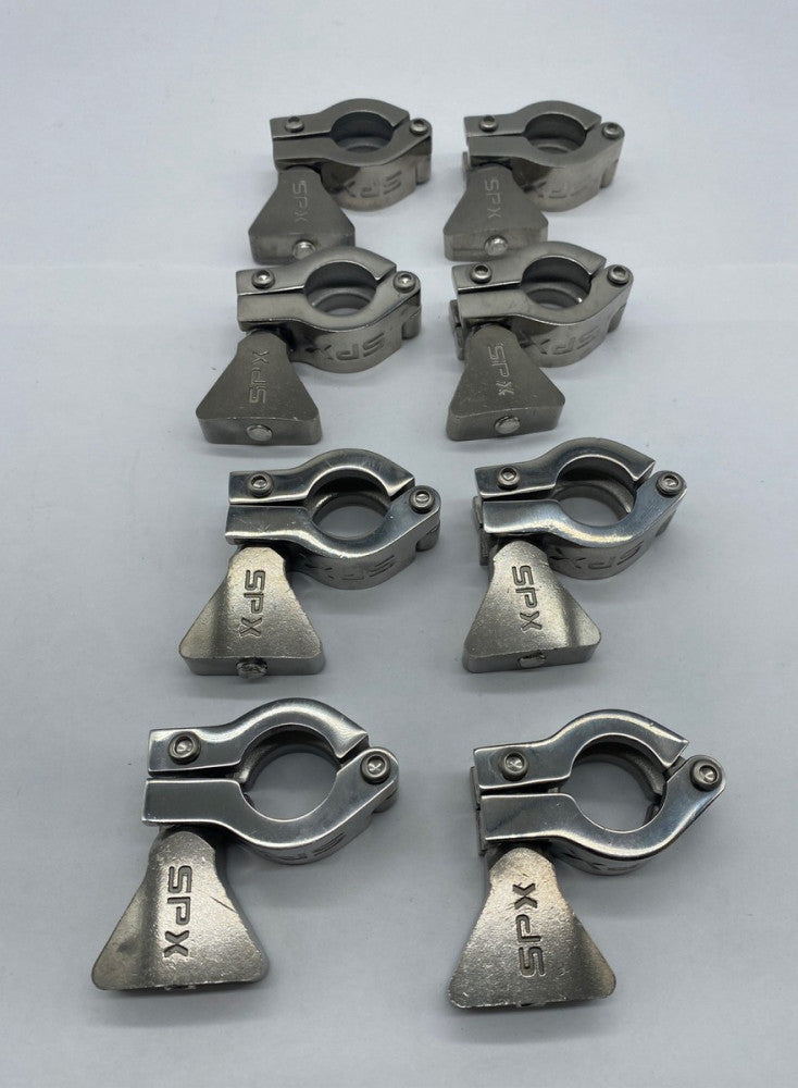 NEW SPX 8PCS Stainless Clamps W/Wing Nut for 1" Tube OD Lot of 8