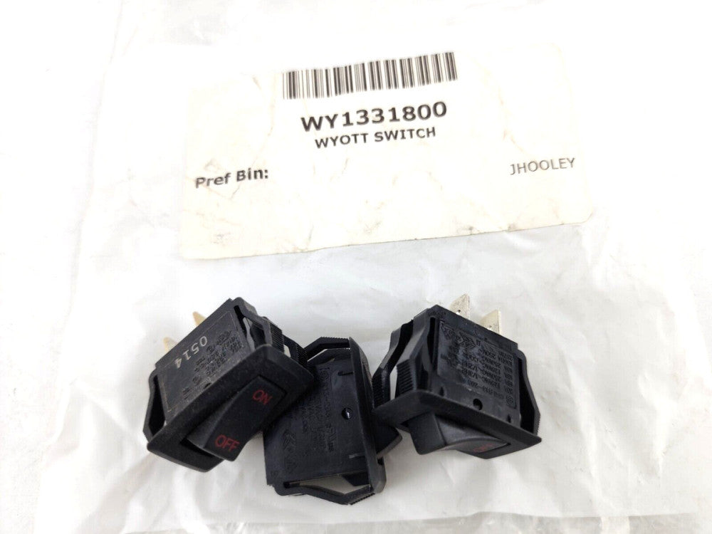 3pcs APW Wyott 2E-1331800 Switch 10A 125V Rocker HR HRS