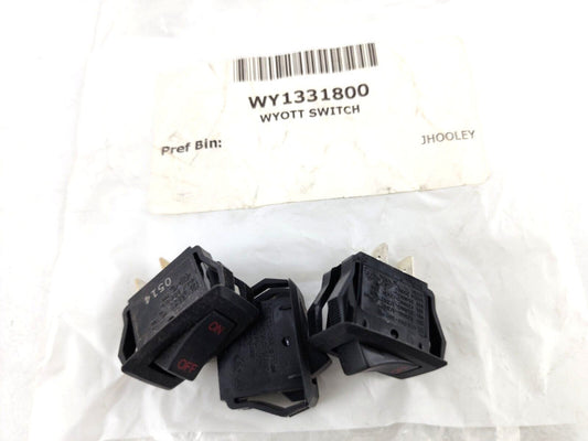 3pcs APW Wyott 2E-1331800 Switch 10A 125V Rocker HR HRS