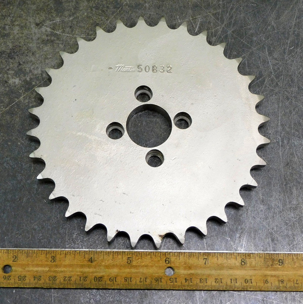 Martin 50B32 Roller Chain Sprocket #50 32 Teeth 1-1/4" Bore