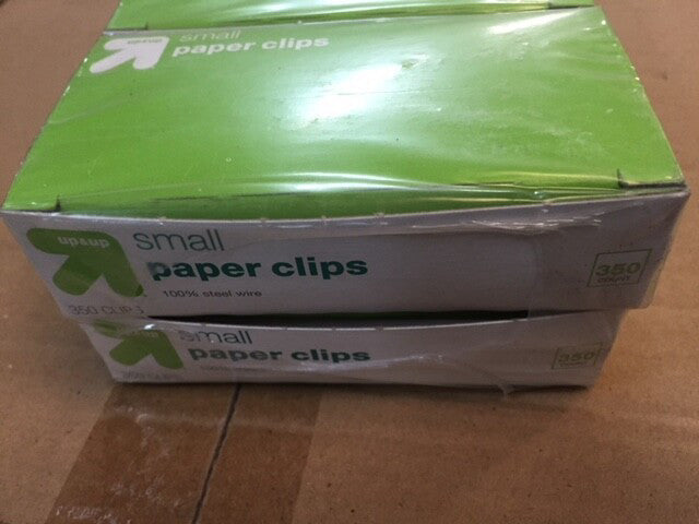 (3,500) Paper Clips, Small, No. 1, Smooth, Silver, 10 boxes of 350 clips (NEW)