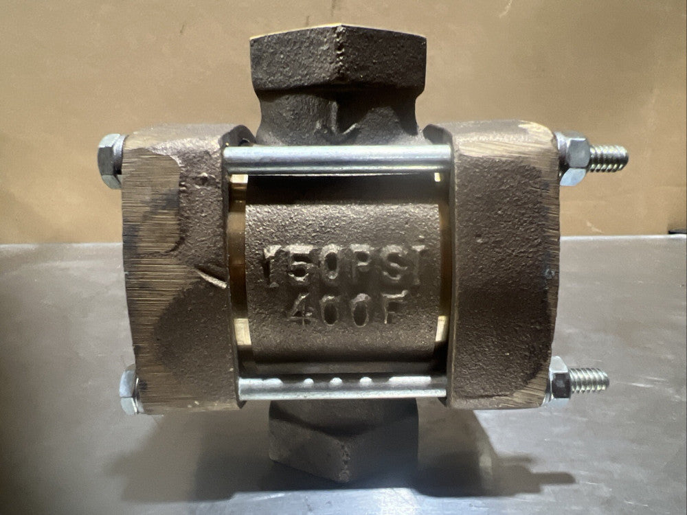 Steam Specialties 1" Brass Double Window Sight Glass Valve Nos Surplus. ID 1