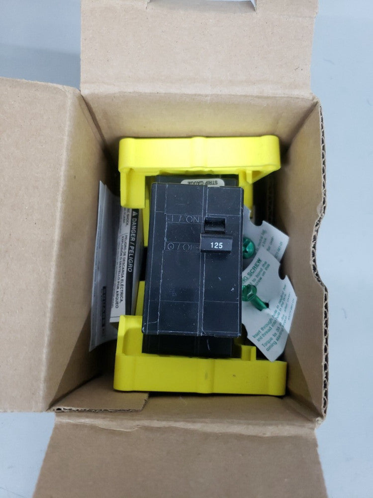 New! Square D QOM125VH Circuit Breaker 2 Pole 125 AMP 120/240v Main Breaker NTO