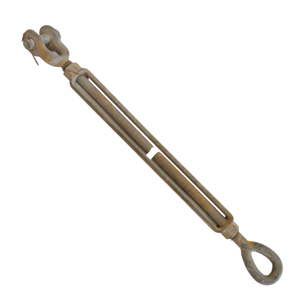 TURNBUCKLE EYE TO JAW TAKE UP 13" THREAD SIZE 1-8 27" X 53" OAD 40 X 4 X 3