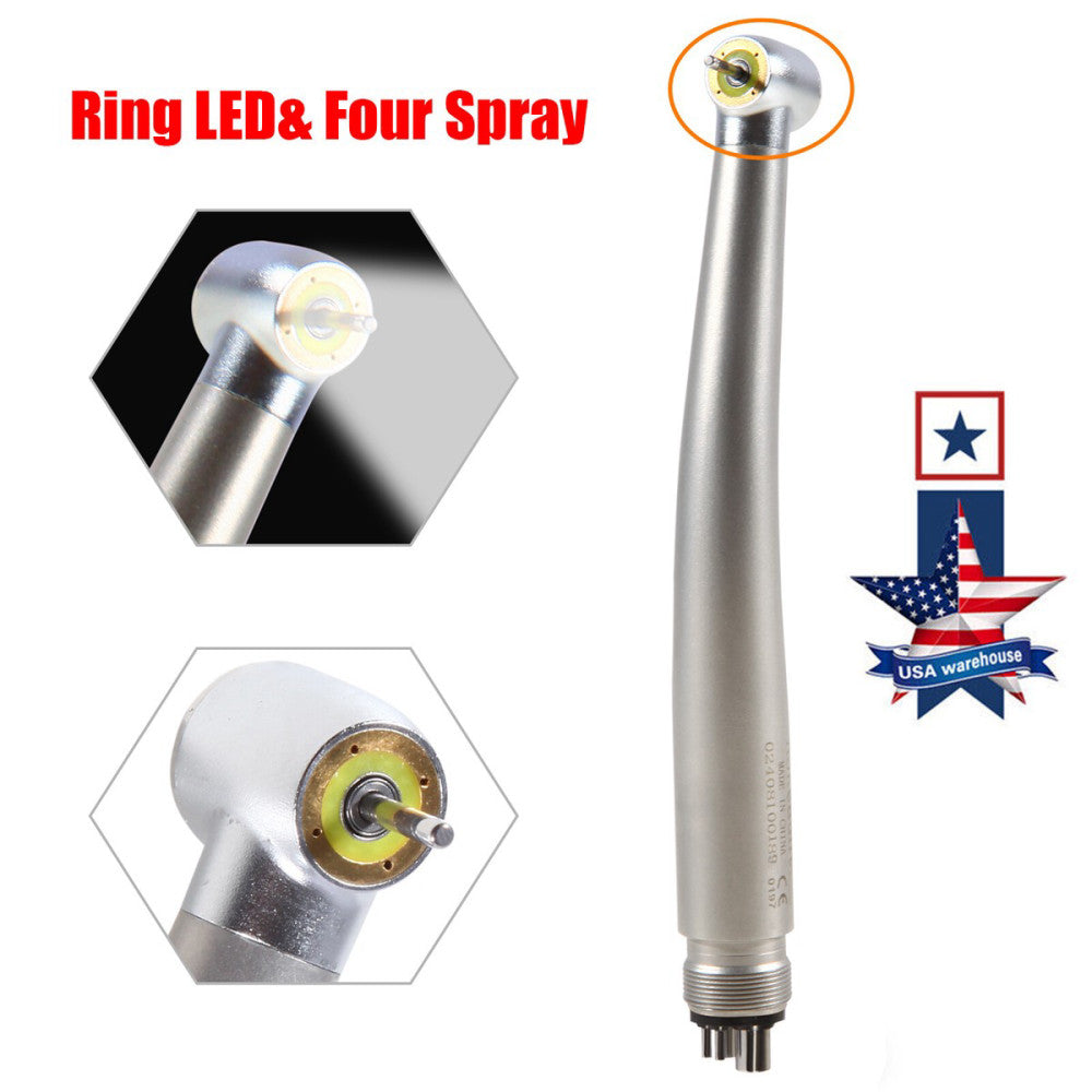 NSK Style Dental LED High Speed Handpiece Shadowless E-Generator Turbine 4H USA