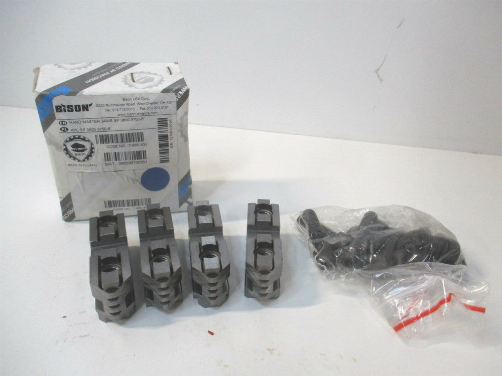 Bison (4-885-406) Hard Master Hard 4-Jaws For Lathe Chuck - Set of 4
