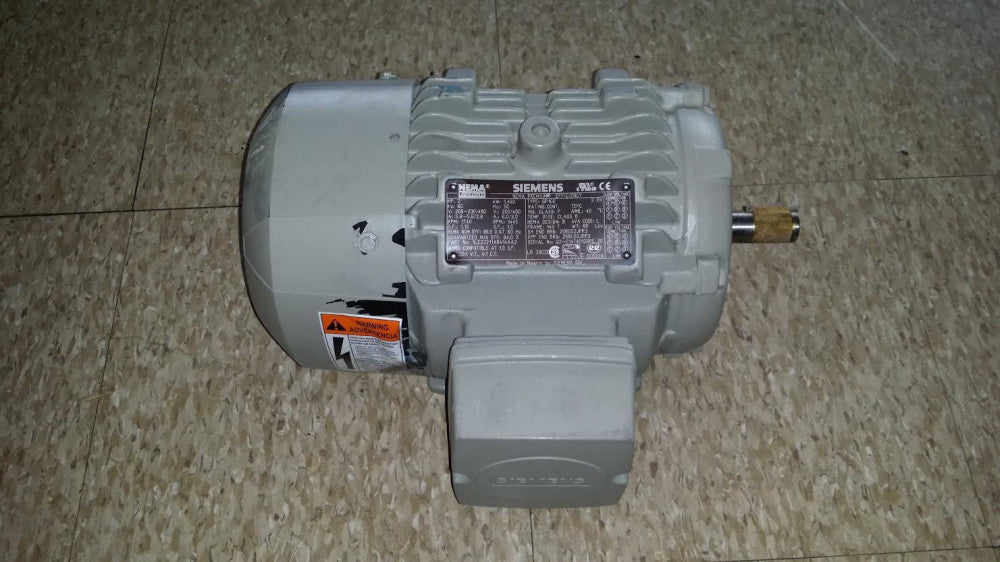 OEM Siemens 1LE22211AB414AA3 MOTOR GP100, 2HP, 1800RPM, 3PH, 60HZ, 208-230/460