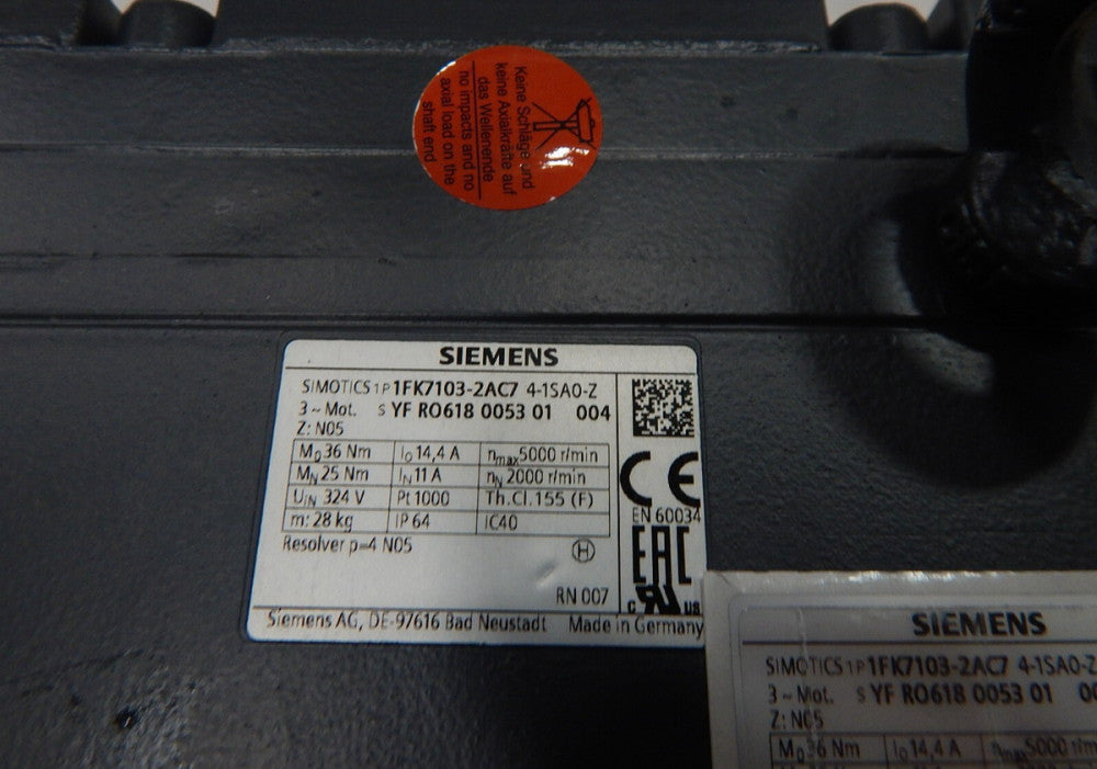 Siemens 1FK7103-2AC74-1SA0-Z
