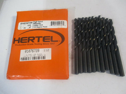 (301 6.50) 6.5mm x 105mm OAL 118° High Speed Steel Jobber Drill - Pack of 11