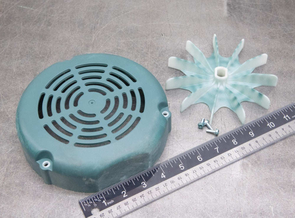Leeson Electric Motor Rear Plastic Fan, Cover Guard & Screws 56 Frame