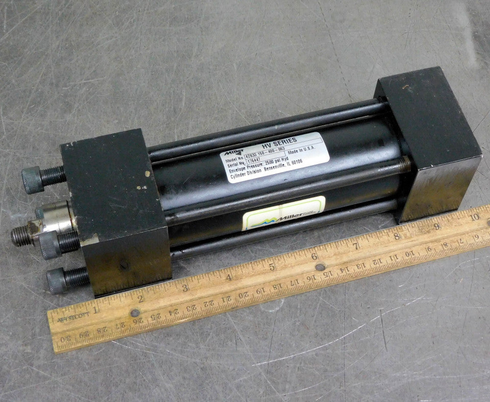Miller 4Z633 150-400-063 Fluid Hydraulic Cylinder 2500 psi 1-1/2" Bore 4" Stroke