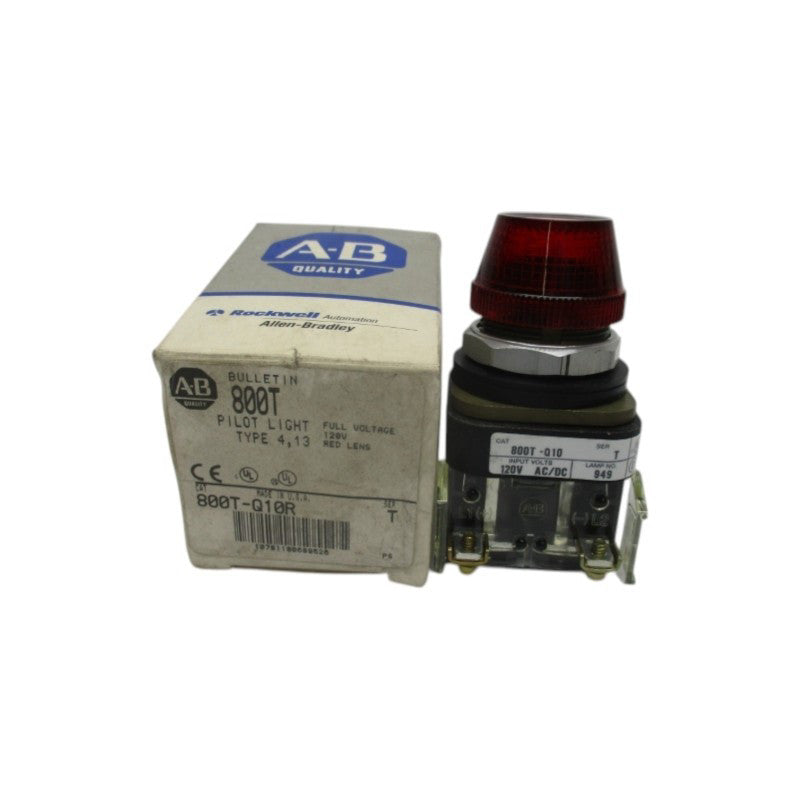 ALLEN BRADLEY 800T-Q10R SER.T 120VAC/DC (GY/BL) NSMP