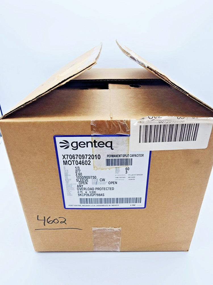 Genteq permanent split capacitor Motor 5KCP39JGP798AS MOT04602 X70670972010