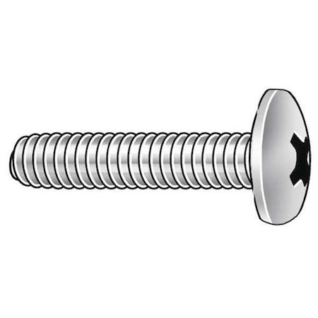 Zoro Select U51862.025.0050 1/4"-20 X 1/2 In Phillips Truss Machine Screw,