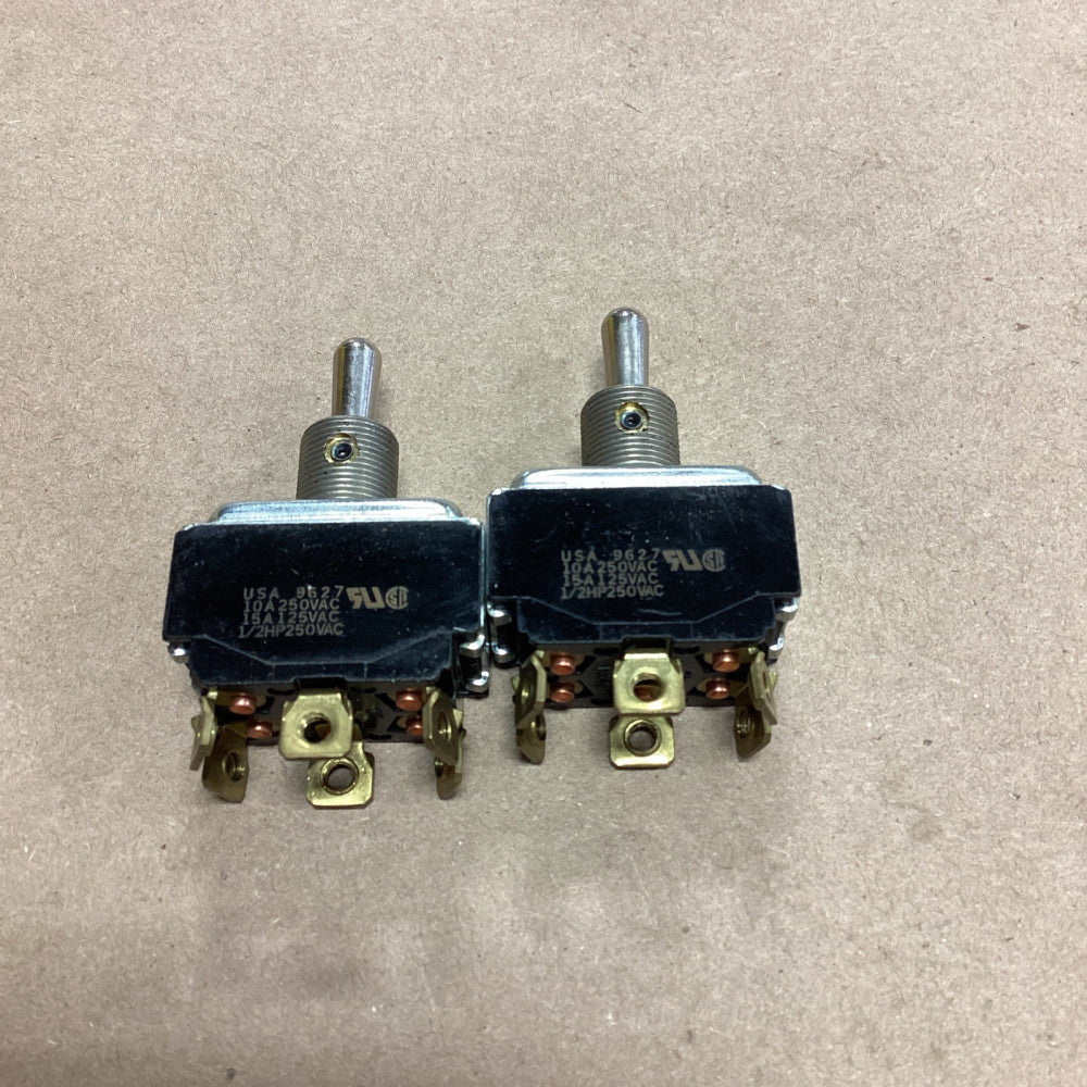 Lot Of 2 USA 9627 Toggle Switch 1/2 HP 250VAC BLACK *FREE SHIPPING*