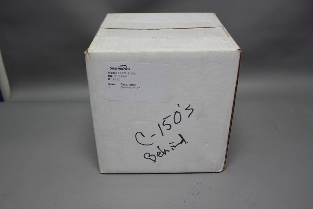 NEW SEAMETRICS EF81T-S-150 FLOW SENSOR, T-SHAPED