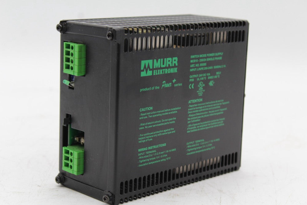 Murr Elektronik MCS10-230/24 85085 Switch Mode Power Supply (No Front Cover)