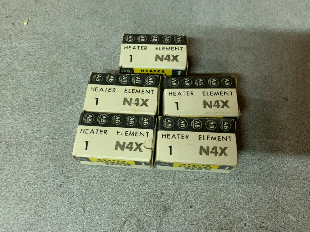 LOT OF 5 NEW IN BOX ALLEN BRADLEY HEATER ELEMENT N4X