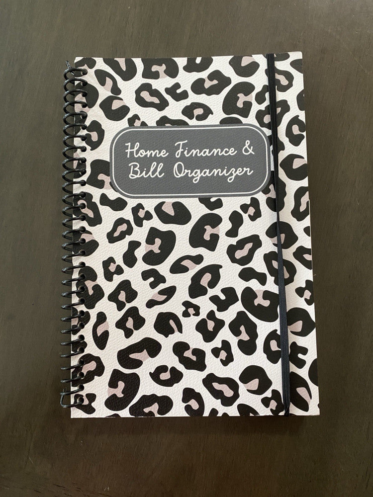 Cheetah Lepoard Design Home Finance Bill Organizer & Expense Planner 2022-2024