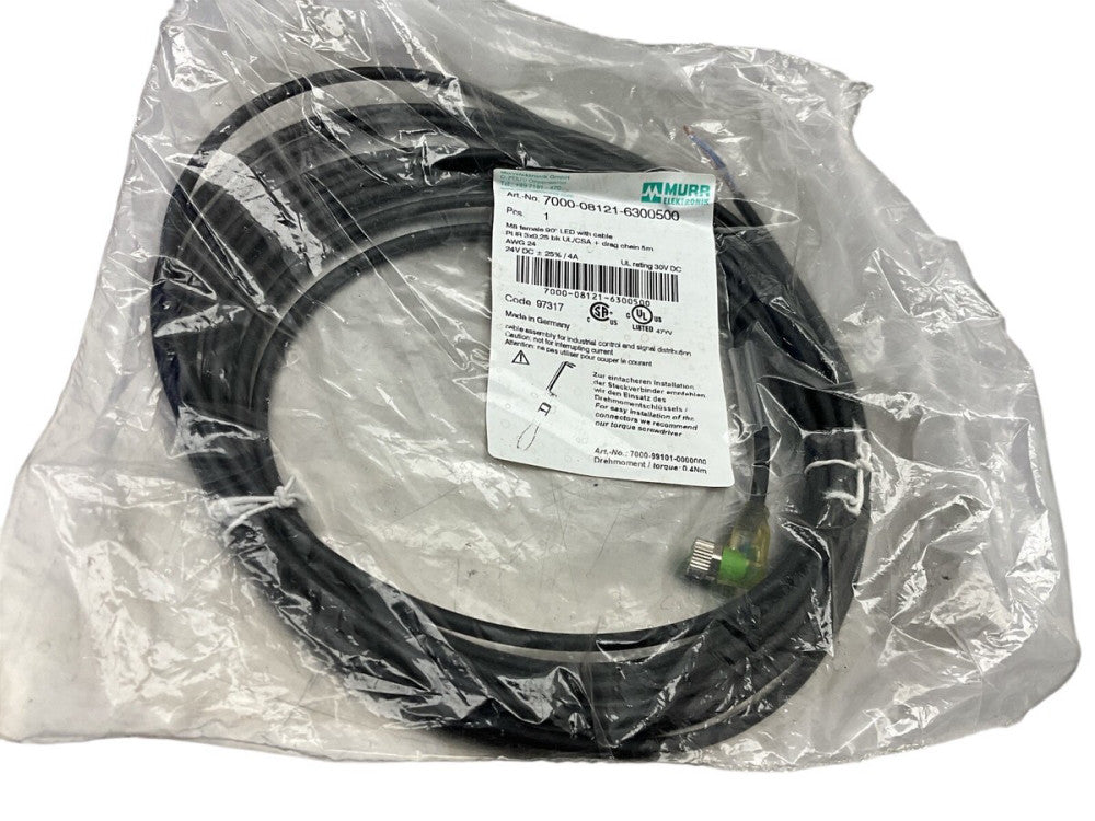 Murr Elektronik 7000-08121-6300500 / M8 Female LED with cable