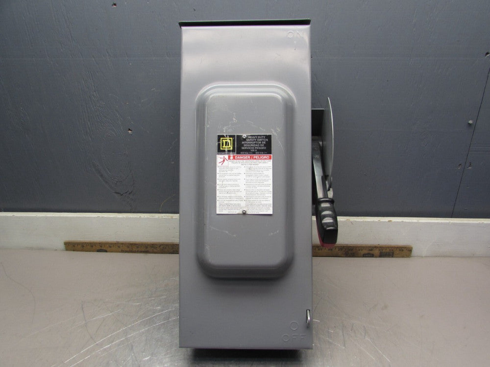 SQUARE D HEAVY DUTY SAFETY SWITCH H363RB ,3P/100A/600V, NICE USED TAKEOUT!M/O!