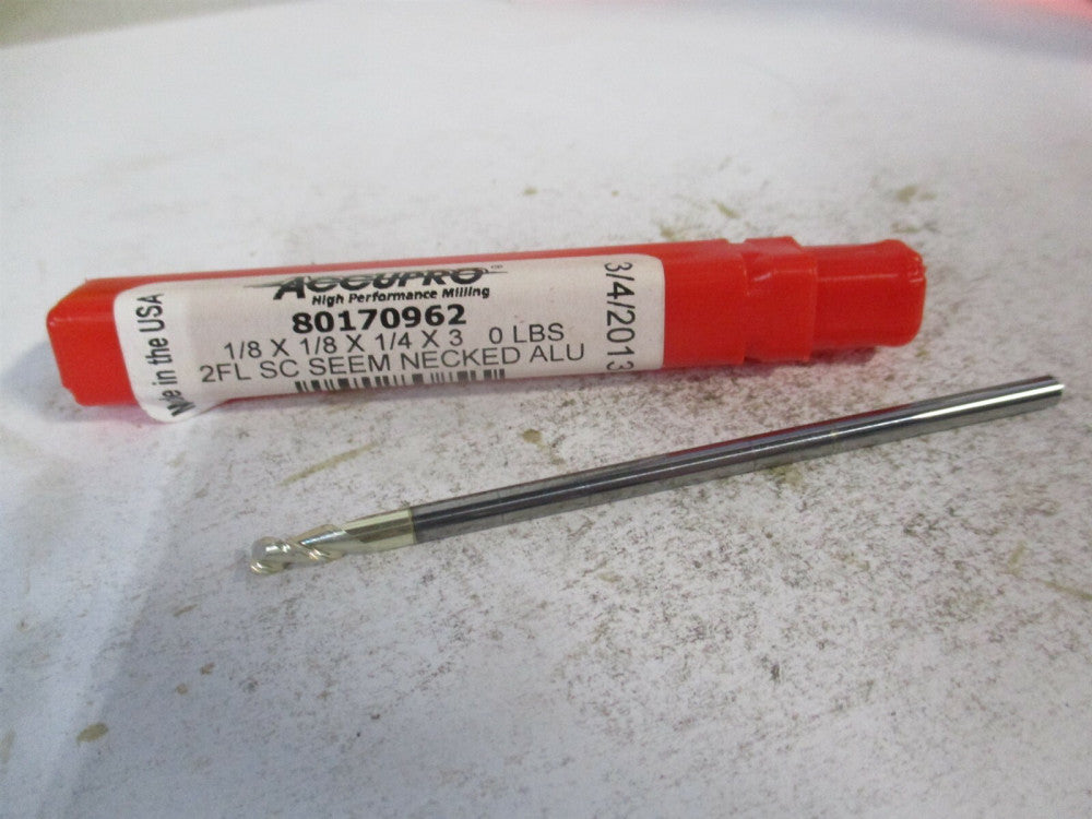 (25012504NS0C5) 1/8" x 1/4" x 1/8" x 3" OAL Solid Carbide 2Fl Square End Mill 