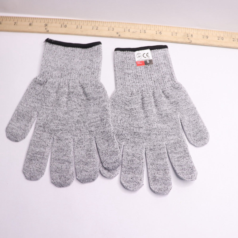 (Pair) Weight Cut Resistant Work Gloves Latex Palm Coated Medium 5 EN388
