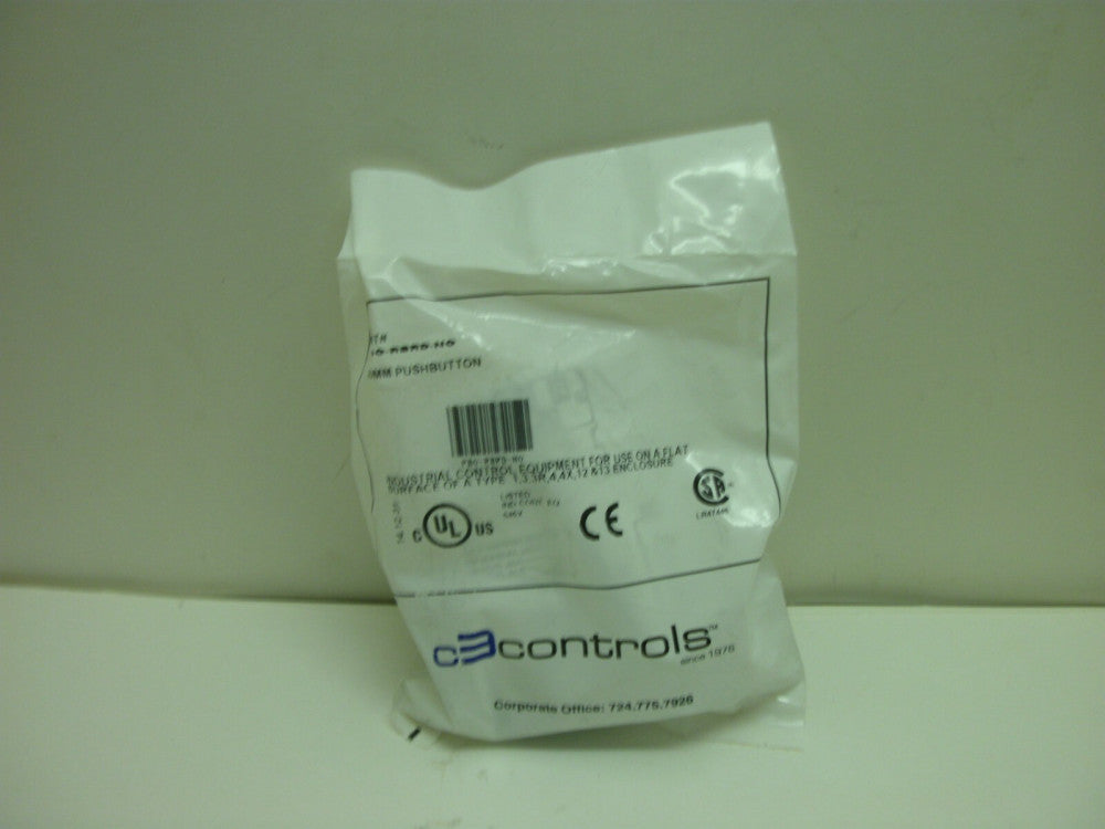 C3CONTROLS PBO-RBRD-NO PUSH BUTTON NON-ILLUMINATED 30MM MOMENTARY RED NEW IN BAG