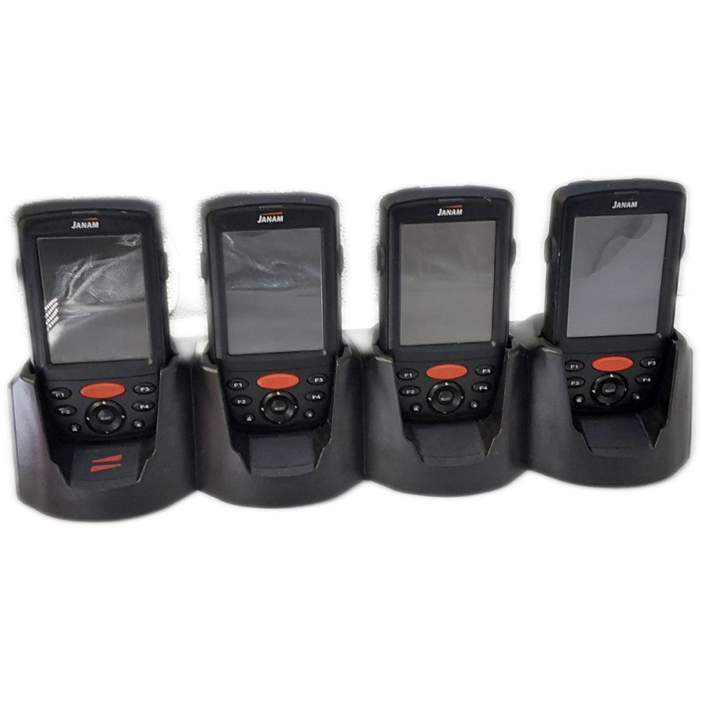 Janam 4 Slot Charging Cradle with 4 Hand Scanners CRD-P4 / XM66W-LPAFBVJO
