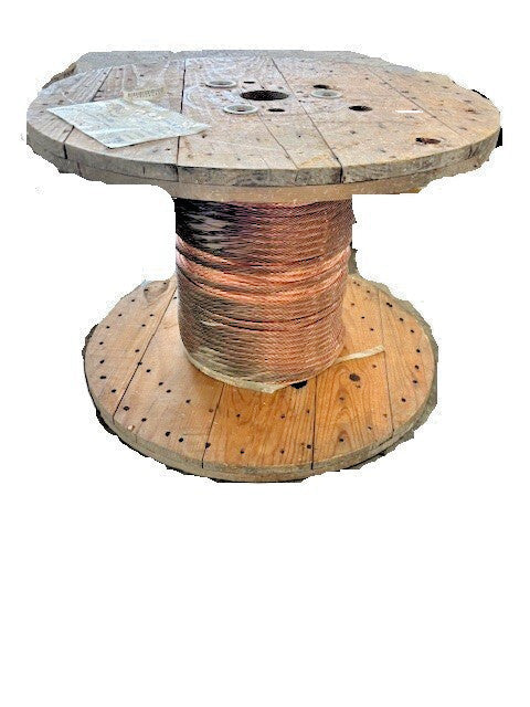BARE COPPER WIRE SPOOL 19 GAUGE .008IN APPROX 106 FT
