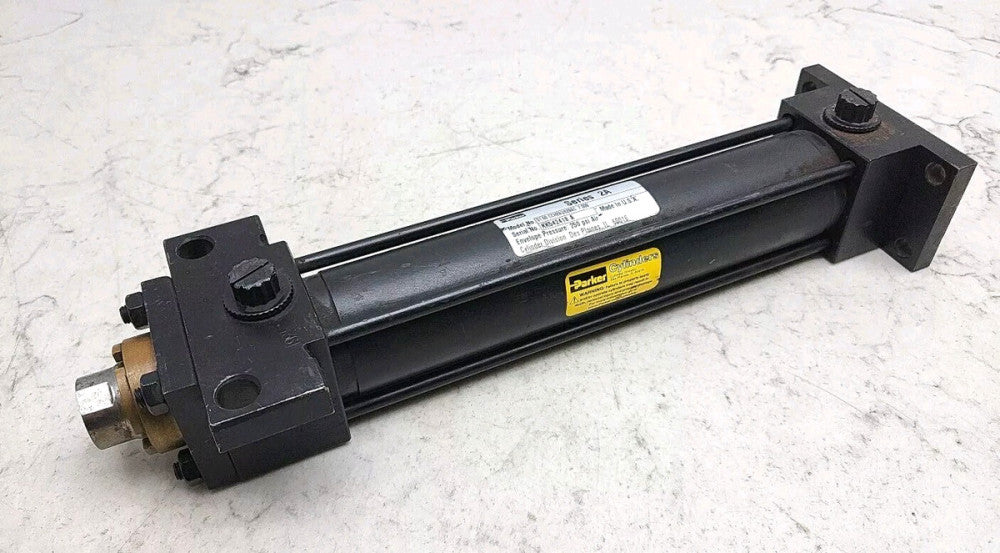 Parker 01.50 CC-H2AUS29AC Pneumatic Air Cylinder 7" Stoke 1.5" Bore 250 Psi Used