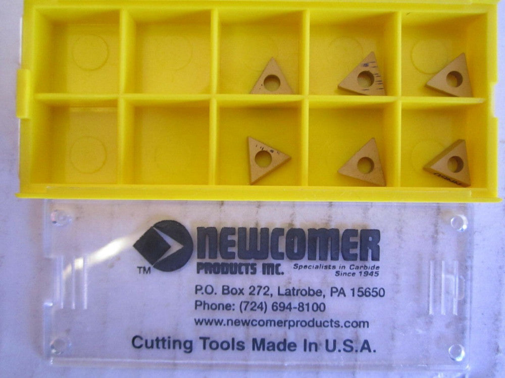 Lot of 6 Newcomer Carbide Inserts Style: TP Size: 41A Grade: NN60 New
