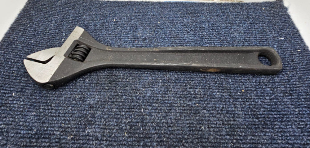Westward 31D016: Adj. Wrench CV Steel Black Phosphate 12 Inches