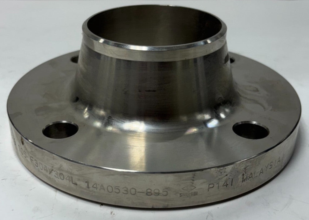 SHINSEL WELD NECK FLANGE SA/A182 B16.5 150 3 10S F304/304L STAINLESS STEEL P141