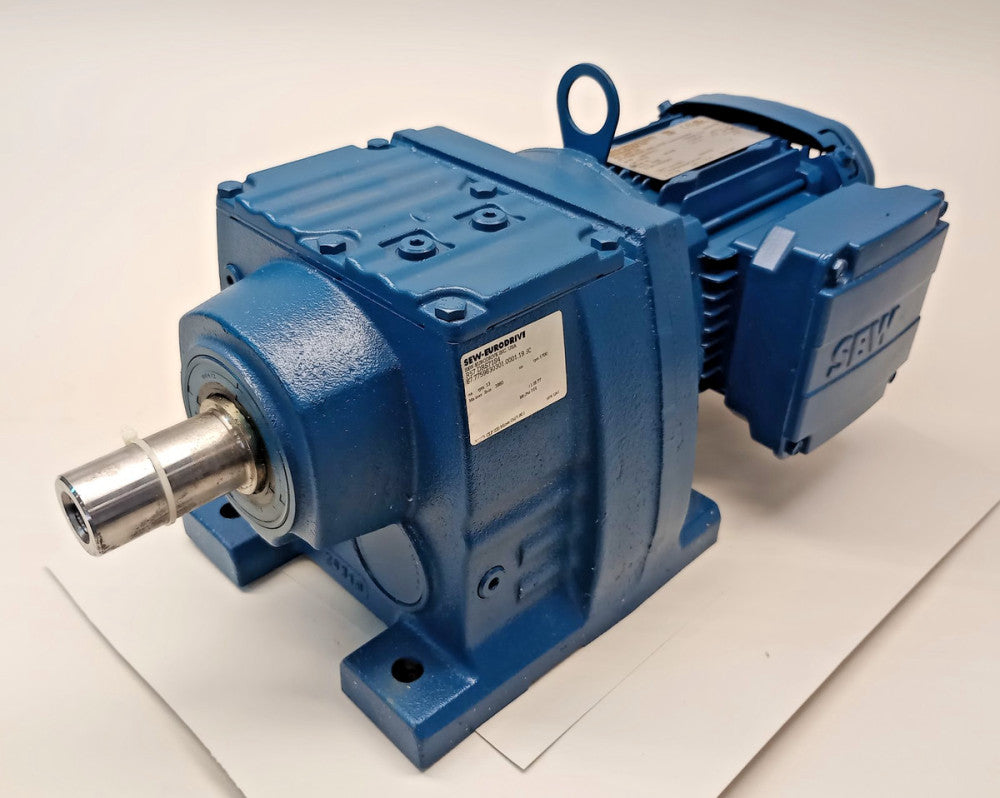 SEW Eurodrive R57-DRS71S4 x 128.77 GearMotor 3ph 0.5hp 1700/13rpm Ratio 128.77:1