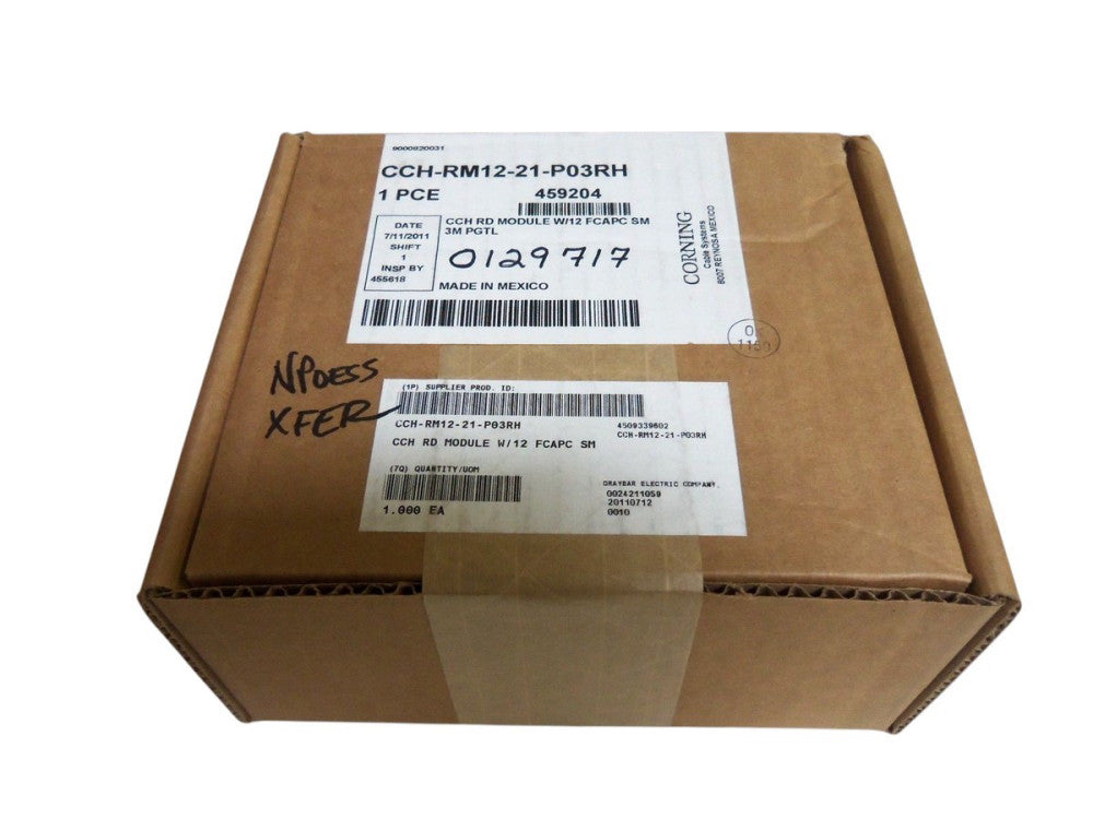 CORNING CCH-RM12-21-P03RH CONNECTOR HOUSING SEALED