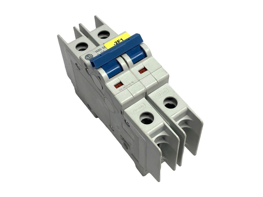 Allen Bradley 1489-M2C100 Ser. D Miniature Circuit Breaker 2-Pole 10A