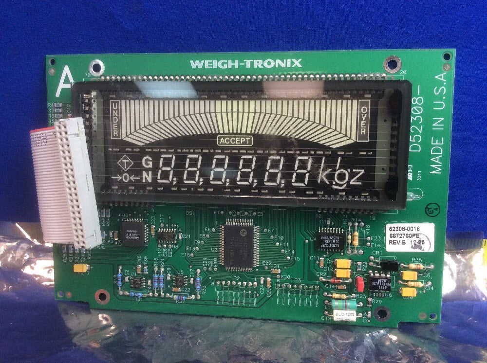 WEIGH-TRONIX 52308-0018 DISPLAY BOARD ASSY. FOR 3275 SCALE