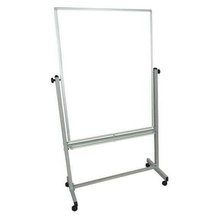 Luxor Mb3648ww Dry Erase Board, Steel, 48 In, 36 In, Aluminum Frame, White,
