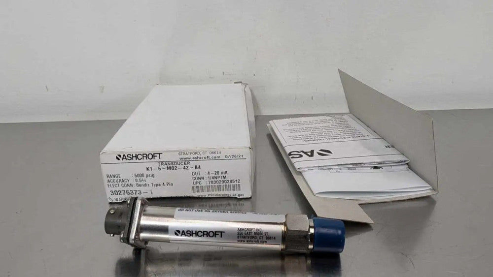 Ashcroft K1-5-M02-42-B4 Transducer 5000 psig