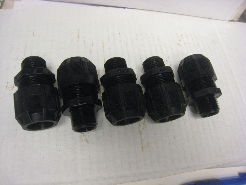 5 Pack Thomas & Betts 2922NM 1/2" Strain Relief Connector Fitting Non-Metallic