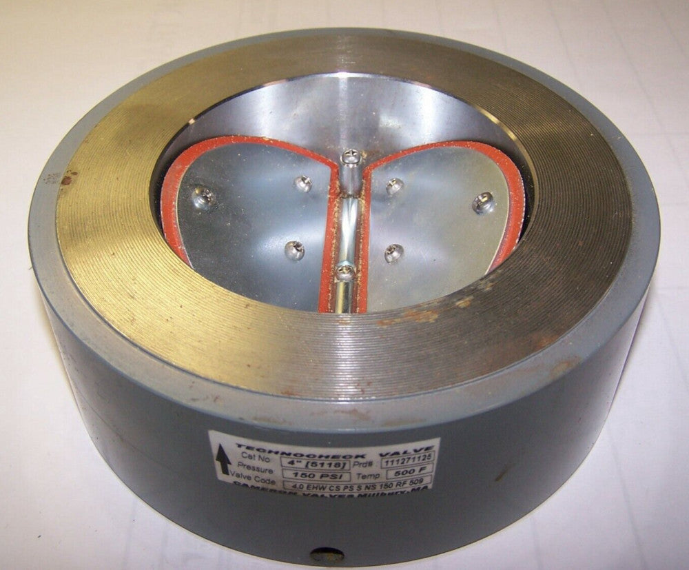 NEW TECHNOCHECK 4" 5118 VALVE 150 PSI 500°F VALVE CODE 4.0 EHW CS PS S NS 150 RF