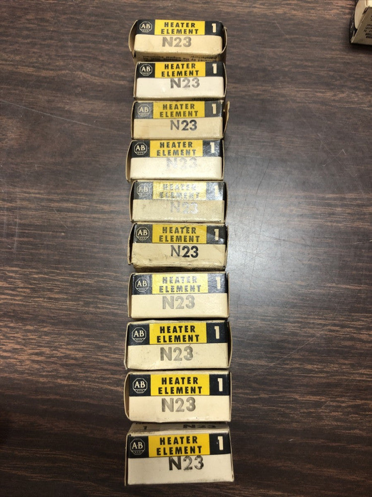 ( LOT OF 10) ALLEN BRADLEY N23  OVERLOAD RELAY HEATER ELEMENT