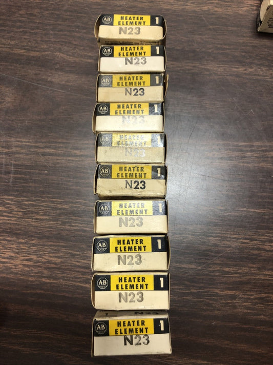 ( LOT OF 10) ALLEN BRADLEY N23  OVERLOAD RELAY HEATER ELEMENT