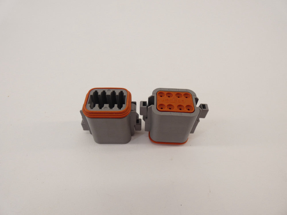 *Lot of 2* DEUTSCH TE Connectivity DT06-08SA 8-Way Plug Connector - NEW Surplus!