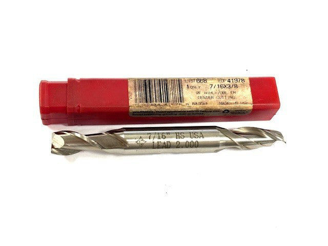 CLEVELAND TWIST 2F HIHLX/DBL CENTER CUTTING 7/16" HS LEAD 2.000 END MILL 41978