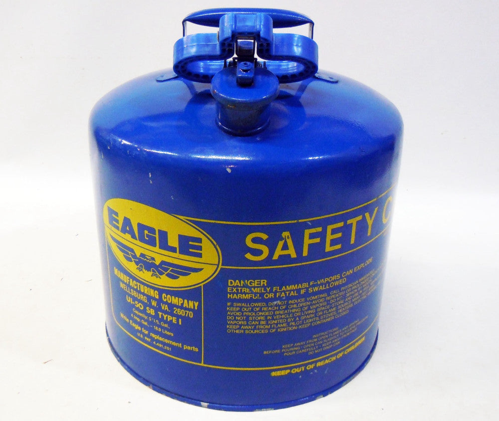 EAGLE UI-50 SB Type I Safety Kerosene 5 Gallon Steel Can Blue SHIP SAME DAY